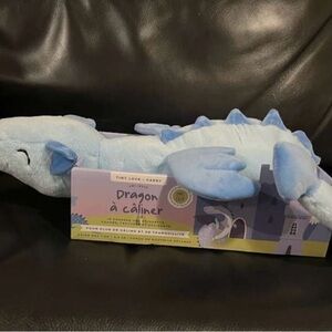 Blue Plush Dragon Toy